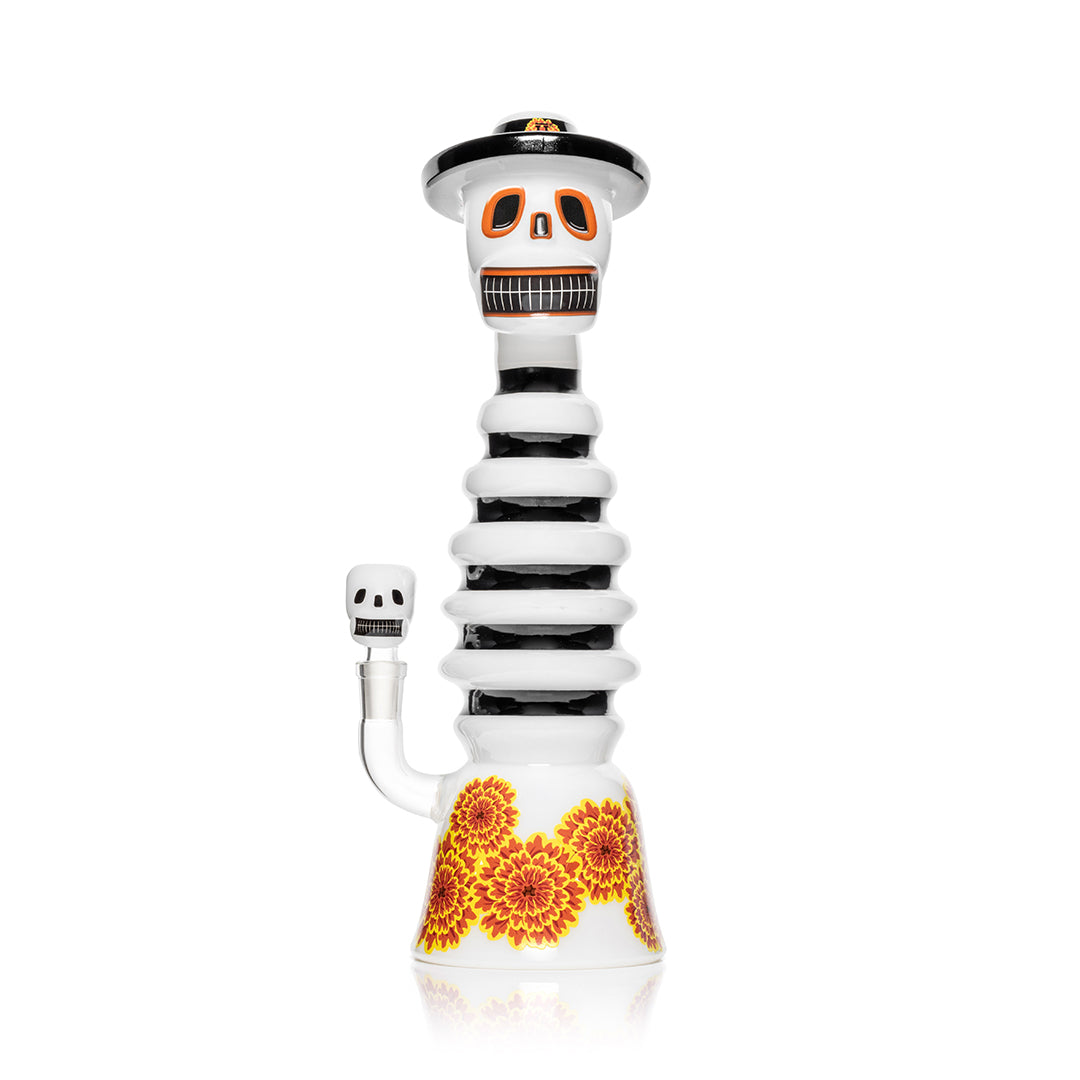 HEMPER Dia De Los Muertos XL Bong 13.2" | Skull Glass Water Pipe