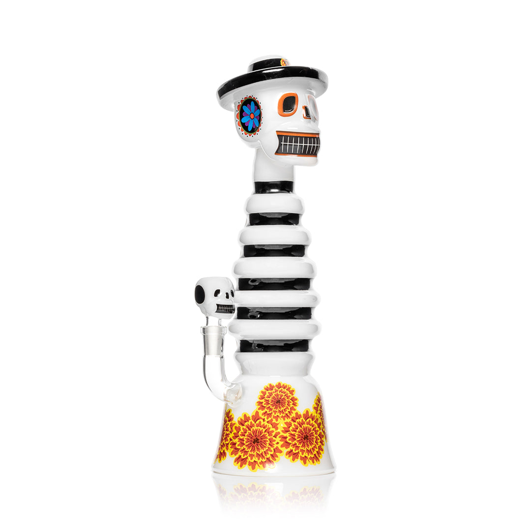 HEMPER Dia De Los Muertos XL Bong 13.2" | Skull Glass Water Pipe