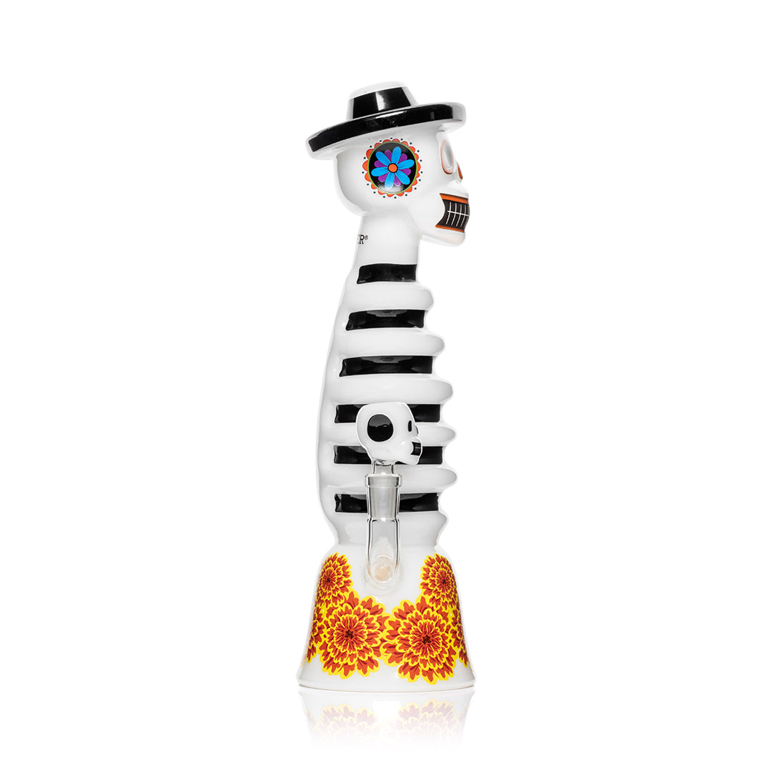 HEMPER Dia De Los Muertos XL Bong 13.2" | Skull Glass Water Pipe