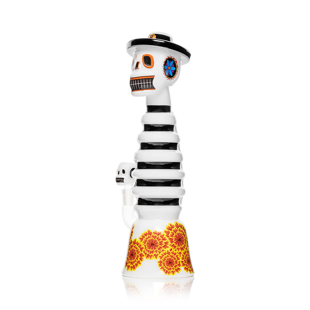 HEMPER Dia De Los Muertos XL Bong 13.2" | Skull Glass Water Pipe
