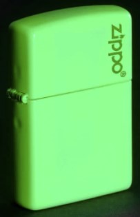 Zippo 49193ZL Classic Glow In The Dark Zippo Logo