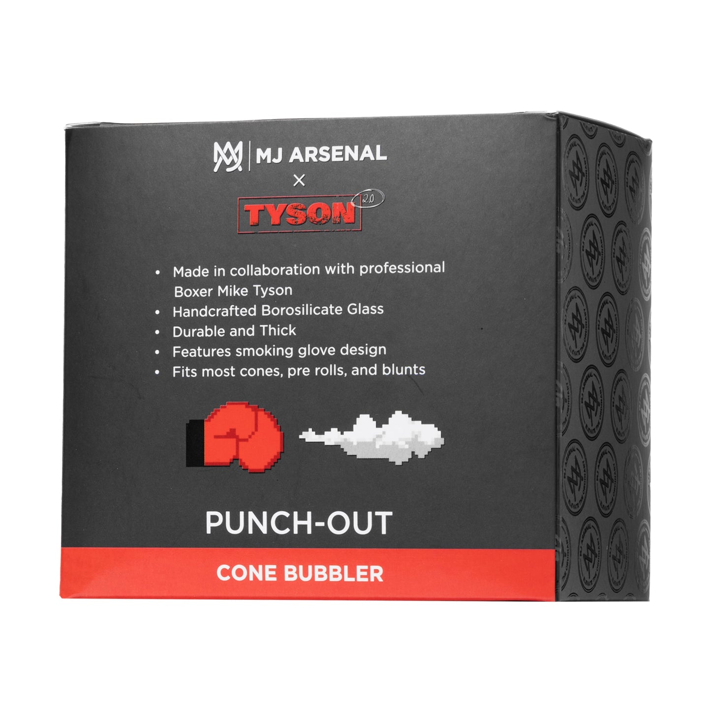 MJ Arsenal x Tyson 2.0 Punch-Out | Cone Bubbler Water Pipe - Bumpin' Cannabinoids