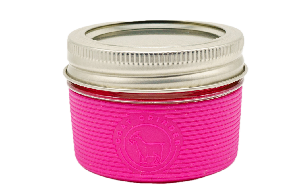 4oz OG LOGO JAR, Lid, and SHADE | GOAT GRINDER - Bumpin' Cannabinoids