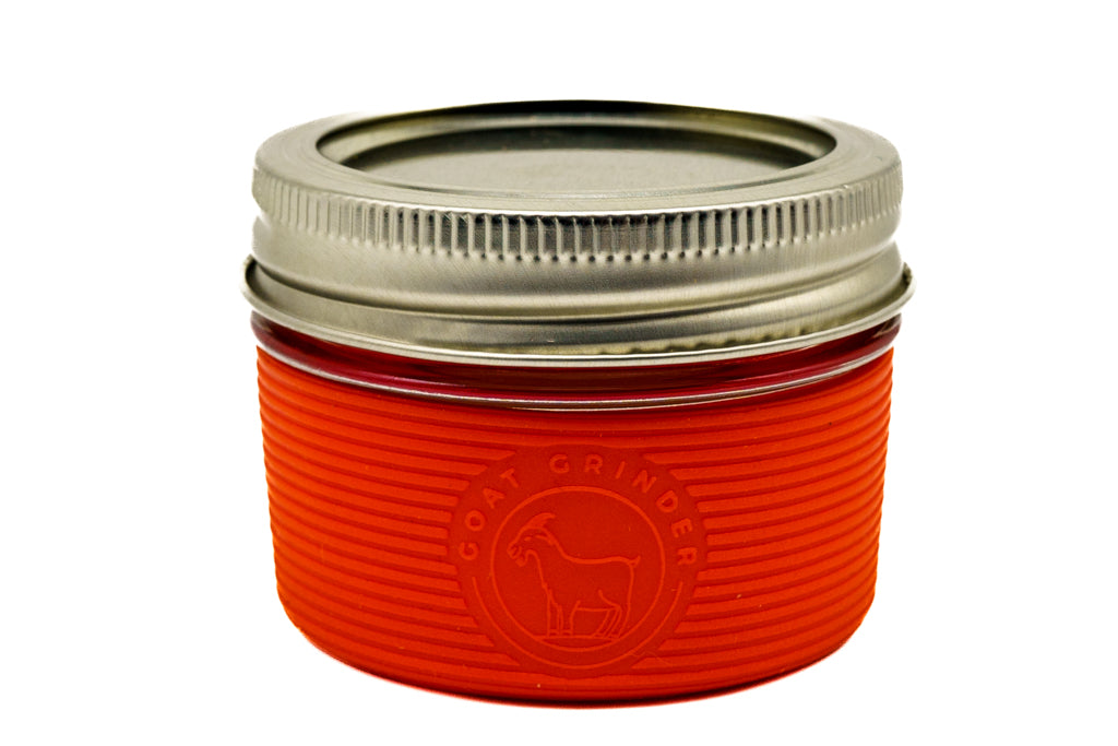 4oz OG LOGO JAR, Lid, and SHADE | GOAT GRINDER - Bumpin' Cannabinoids
