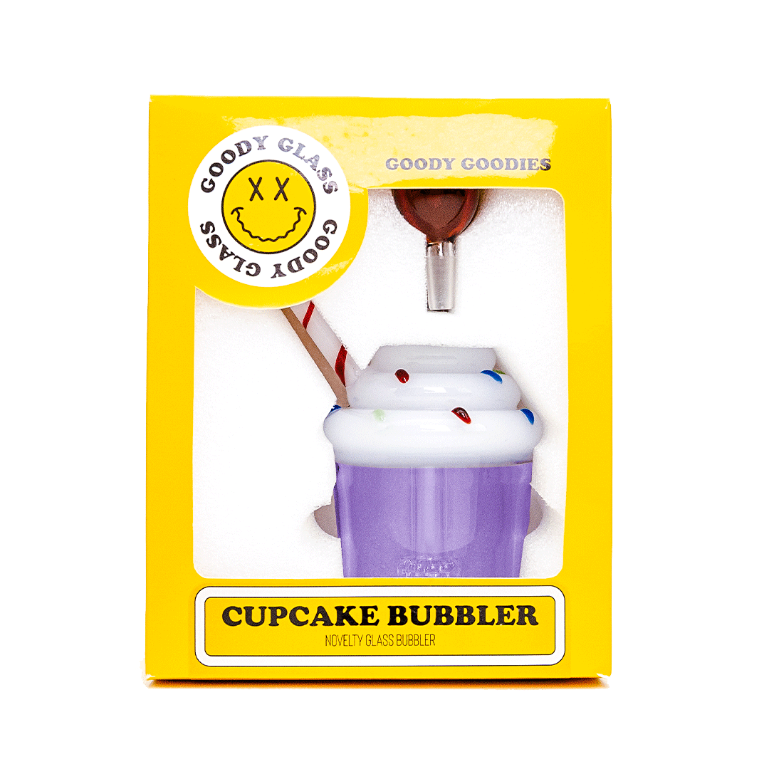 Cupcake Bubbler | Goody Glass - Bumpin' Cannabinoids