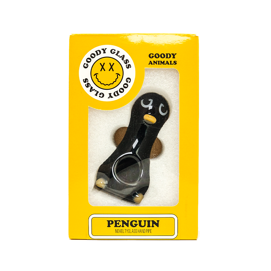 Penguin Hand Pipe | Goody Glass - Bumpin' Cannabinoids