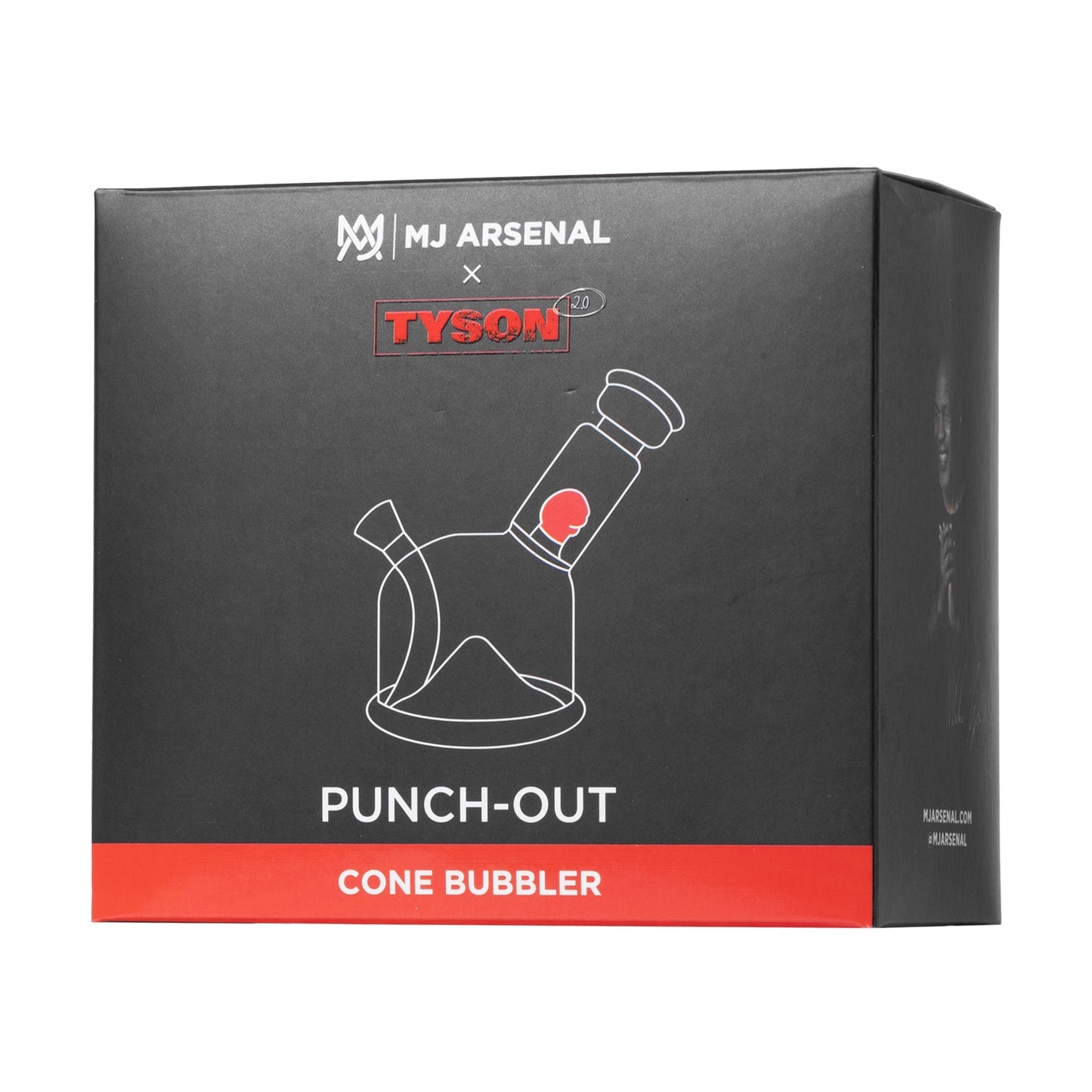 MJ Arsenal x Tyson 2.0 Punch-Out | Cone Bubbler Water Pipe - Bumpin' Cannabinoids