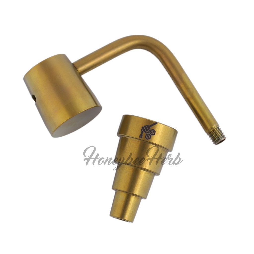 TITANIUM 6 IN 1 LONG NECK BANGER DAB NAIL - Bumpin' Cannabinoids