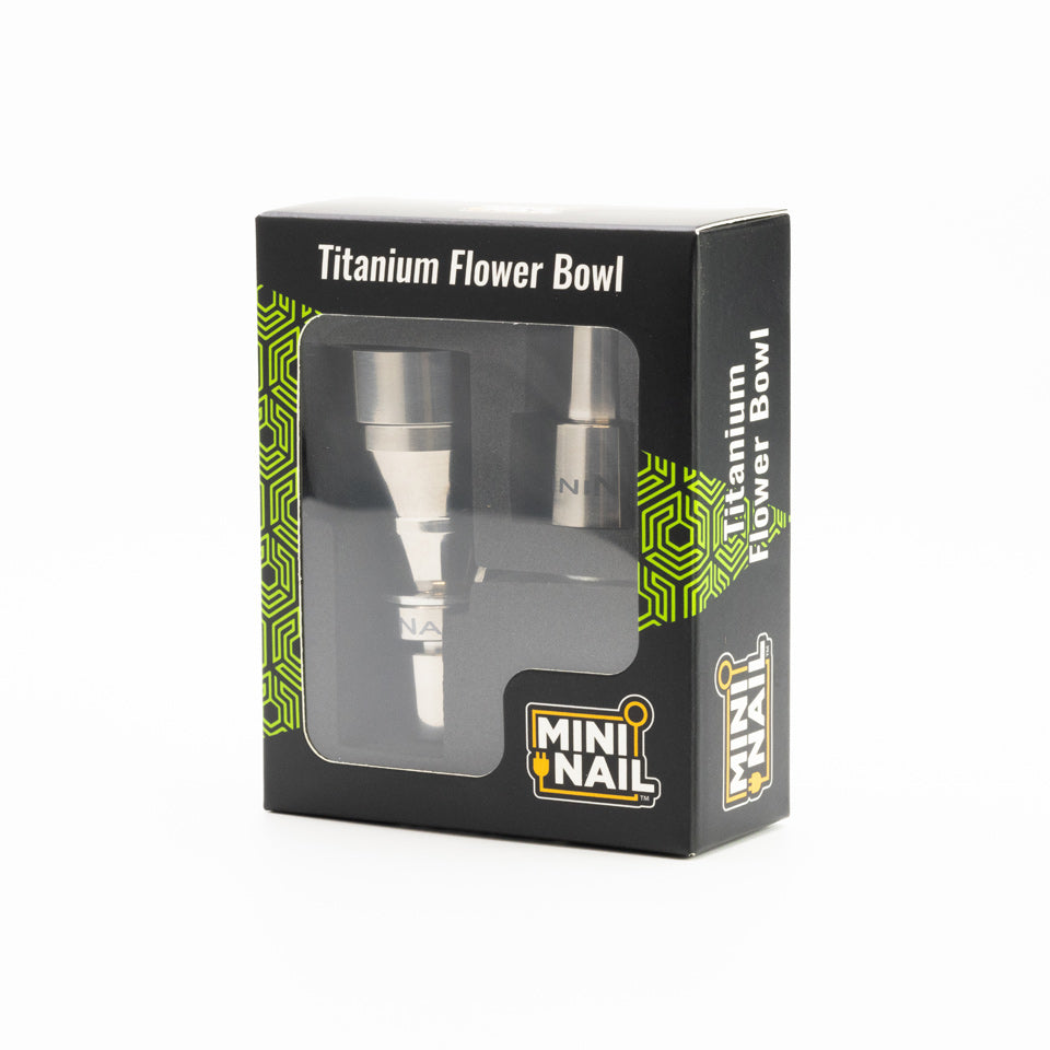 Titanium Flower Bowl | MiniNail - Bumpin' Cannabinoids