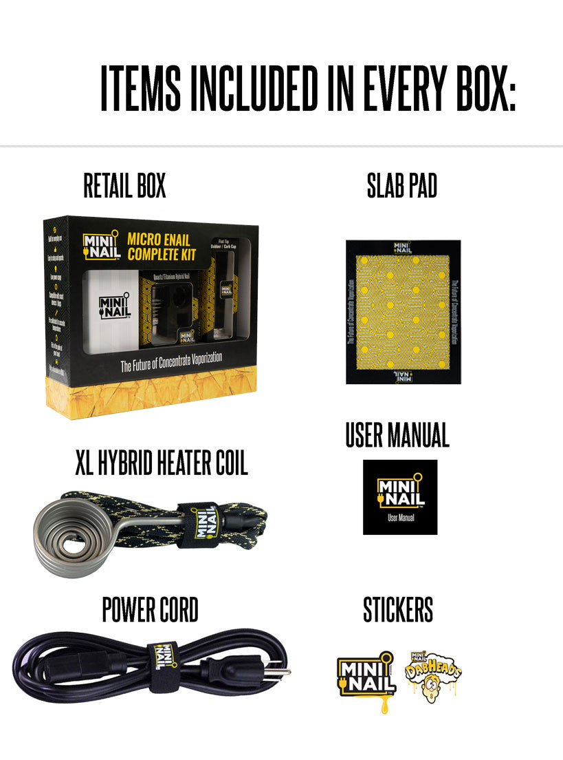 Complete MiniNail Kit w/ XL Hybrid Nail - Bumpin' Cannabinoids