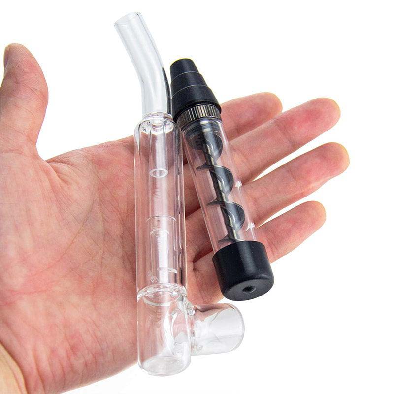 Mini Glass Blunt Twist Pipe - Bumpin' Cannabinoids