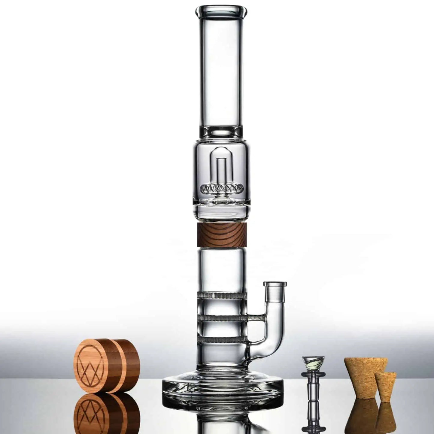 16" Tri-UFO Bong | Vitae Glass - Bumpin' Cannabinoids