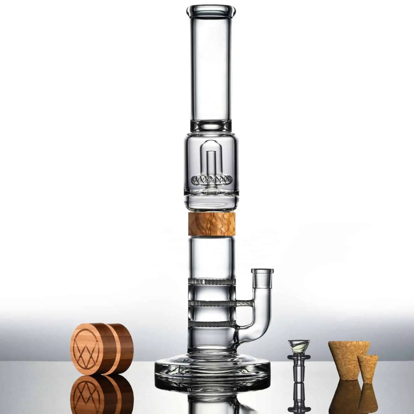 16" Tri-UFO Bong | Vitae Glass - Bumpin' Cannabinoids