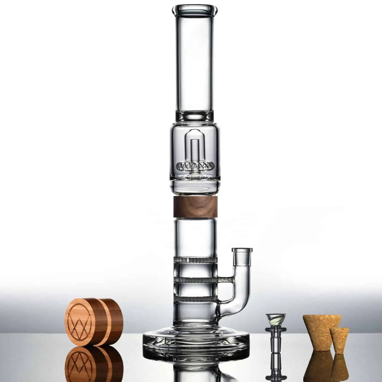 16" Tri-UFO Bong | Vitae Glass - Bumpin' Cannabinoids