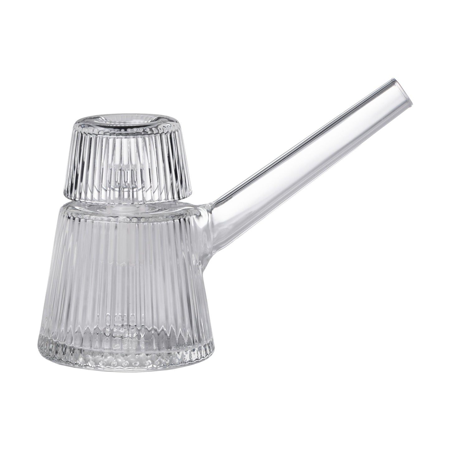 NWTN Deco Bubbler | Art Deco-Inspired Glass Water Pipe - Bumpin' Cannabinoids