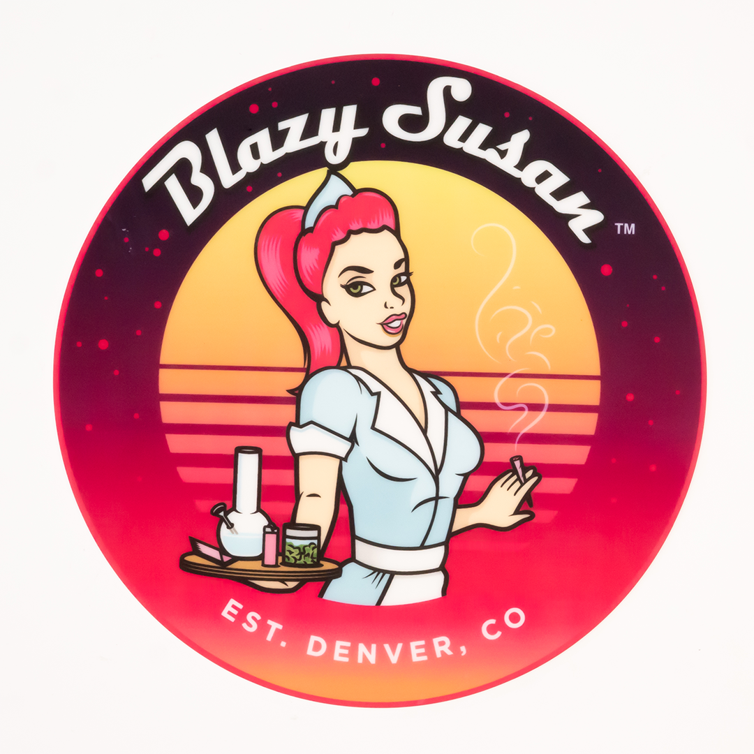 Blazy Susan Spinning Rolling Trays - Bumpin' Cannabinoids