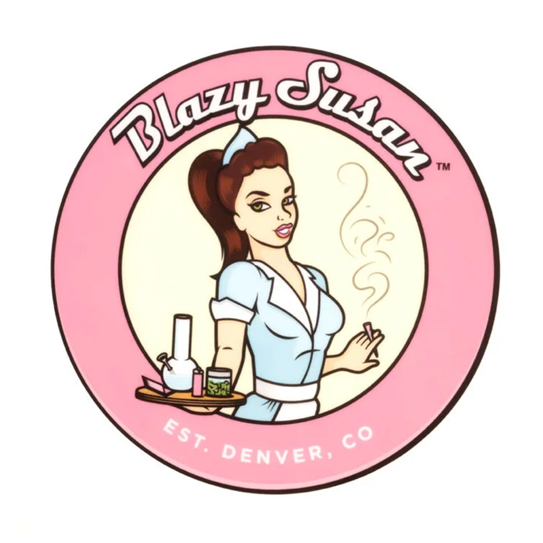 Blazy Susan Spinning Rolling Trays - Bumpin' Cannabinoids