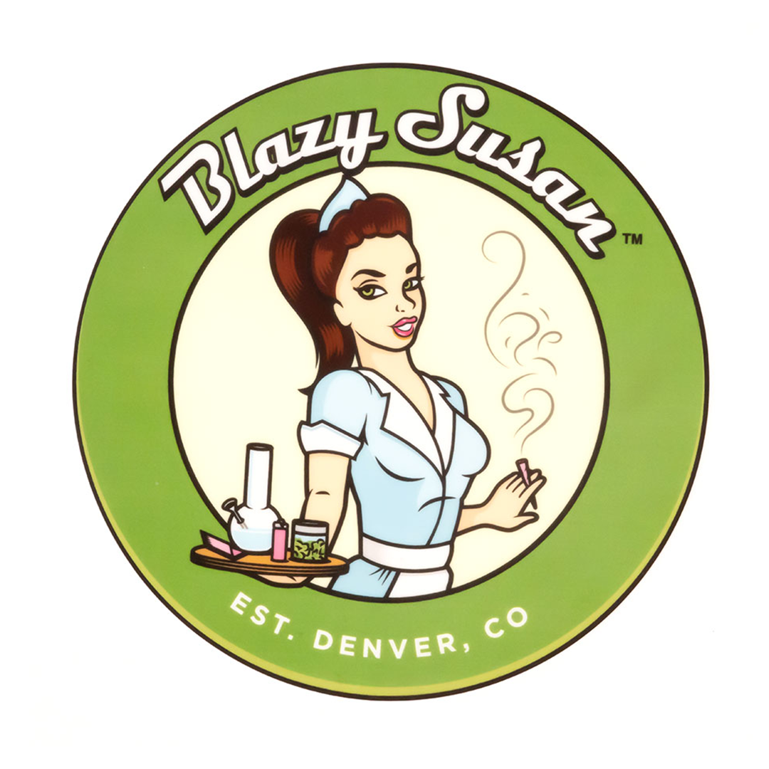 Blazy Susan Spinning Rolling Trays - Bumpin' Cannabinoids