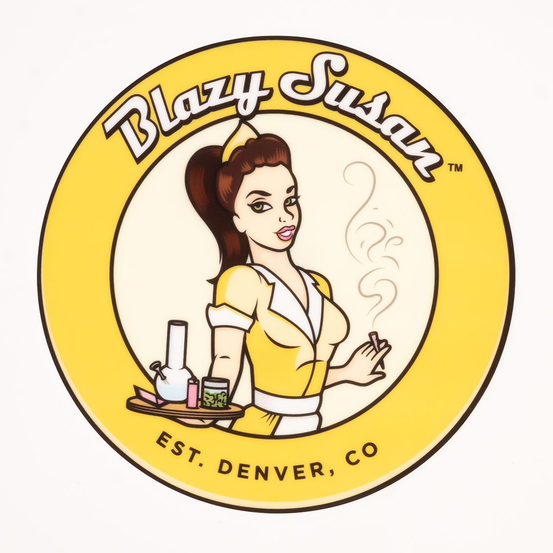 Blazy Susan Spinning Rolling Trays - Bumpin' Cannabinoids