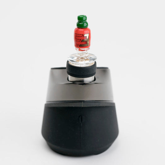 Sriracha Bottle Puffco Peak Glass Carb Cap | Empire Glassworks - Bumpin' Cannabinoids