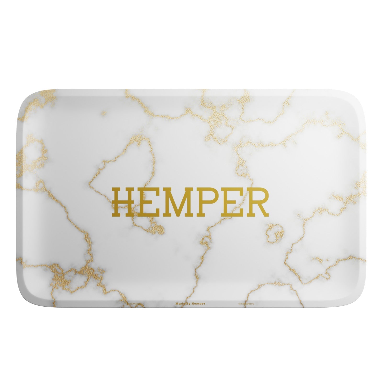 Luxe White Marble Rolling Tray | HEMPER - Bumpin' Cannabinoids
