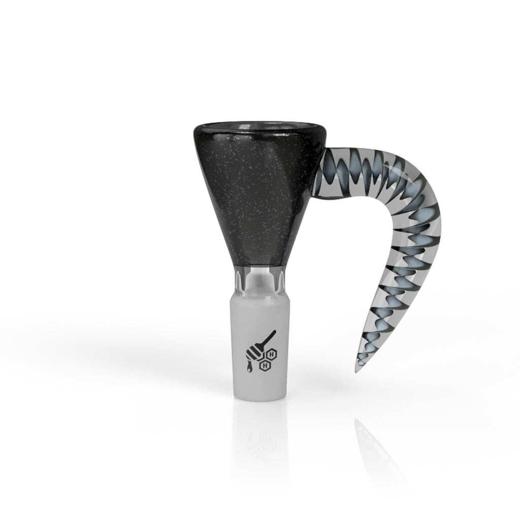 DICHRO GALAXY MARTINI WITH HORN PULL SLIDE - Bumpin' Cannabinoids
