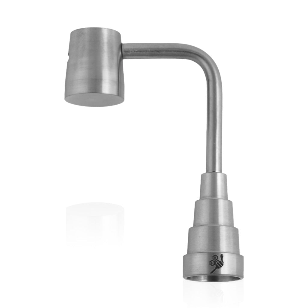 TITANIUM 6 IN 1 LONG NECK BANGER DAB NAIL - Bumpin' Cannabinoids