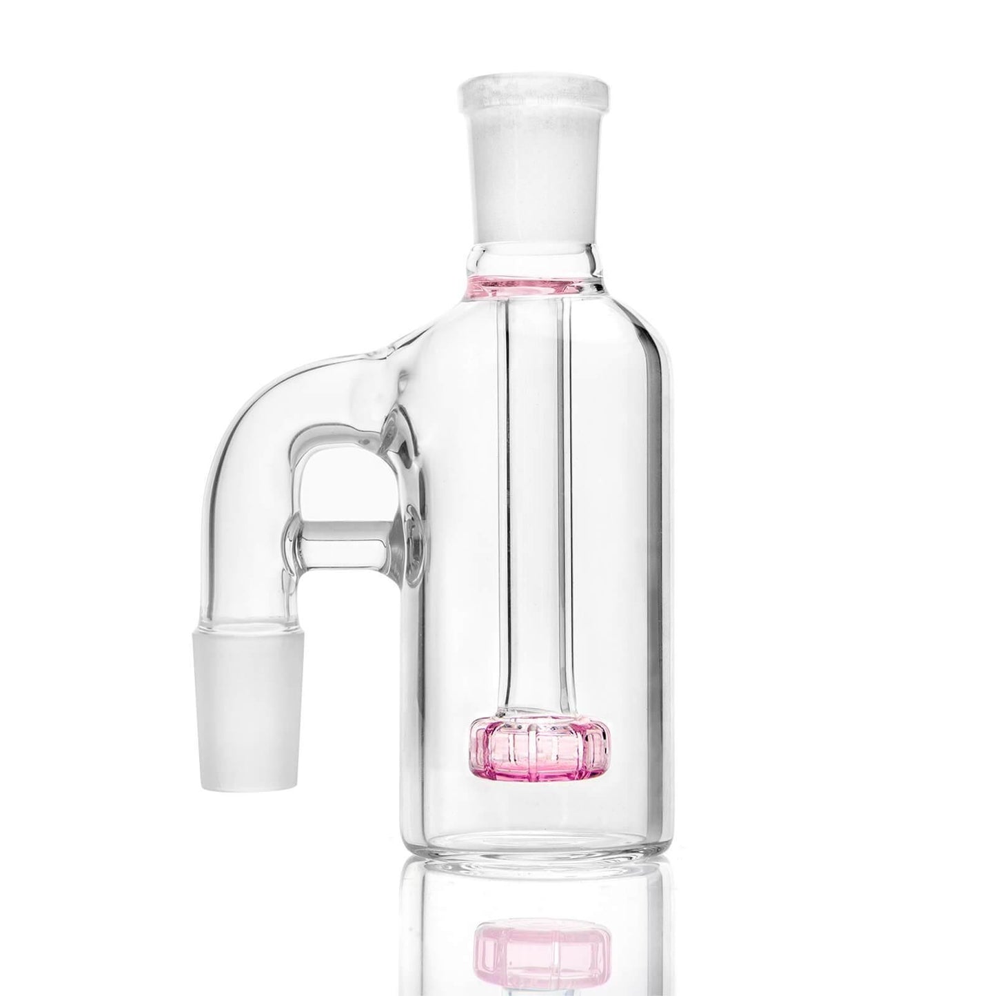 18mm 90 degree Ash Catcher Pink - Bumpin' Cannabinoids