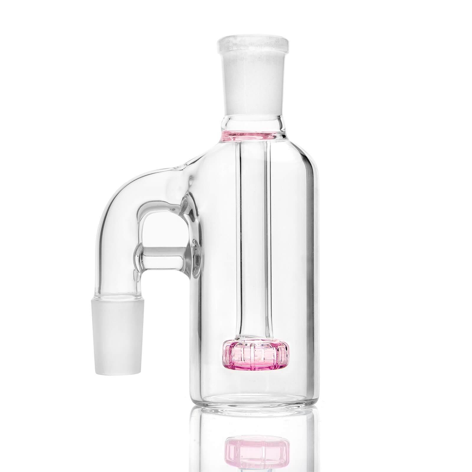 18mm 90 degree Ash Catcher Pink - Bumpin' Cannabinoids