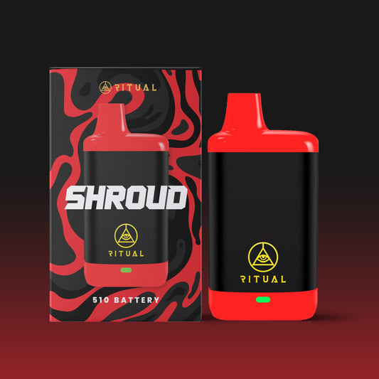Ritual - Shroud 510 Variable Voltage Concealed Battery - Red & Black - Bumpin' Cannabinoids